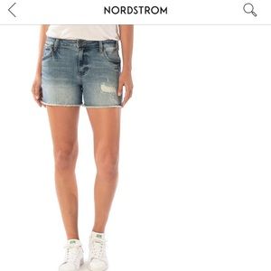 KUT FROM THE KLOTH Gidget high waist frayed denim